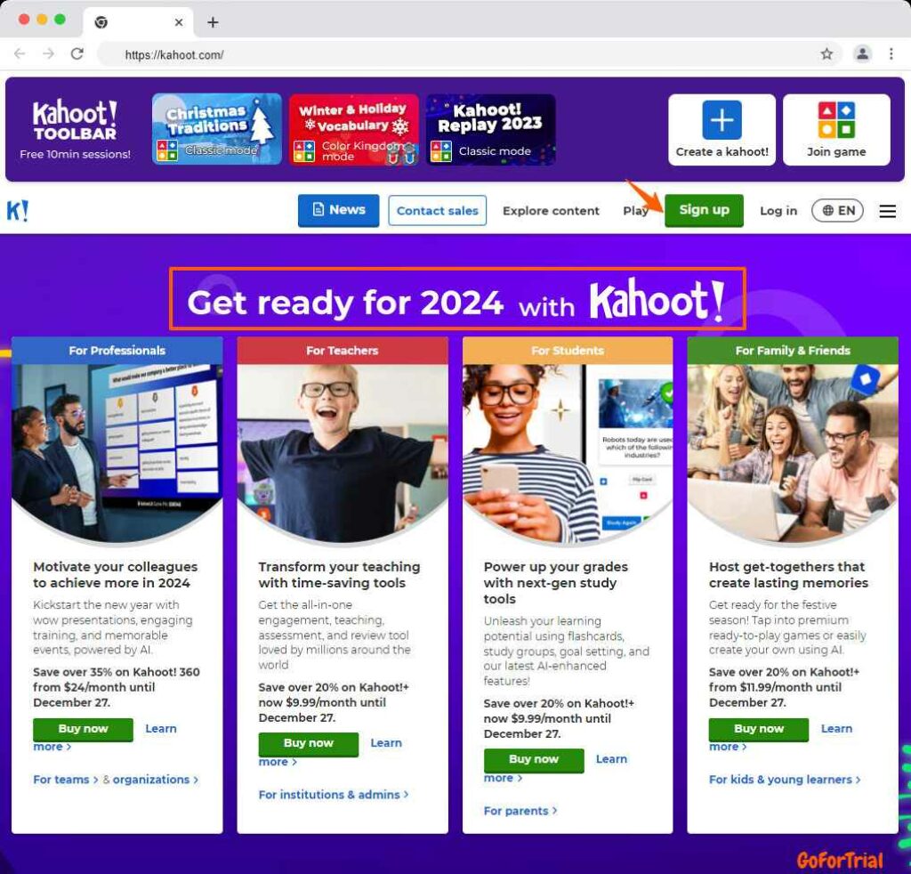 Kahoot-Free-Trial