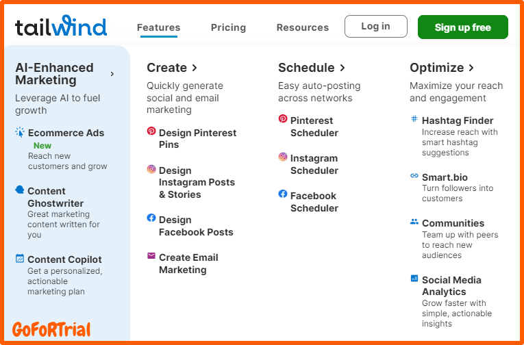 Tailwind Features