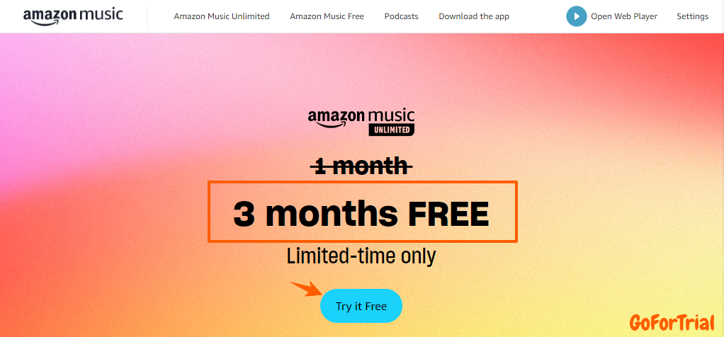 Amazon Music Free Trial