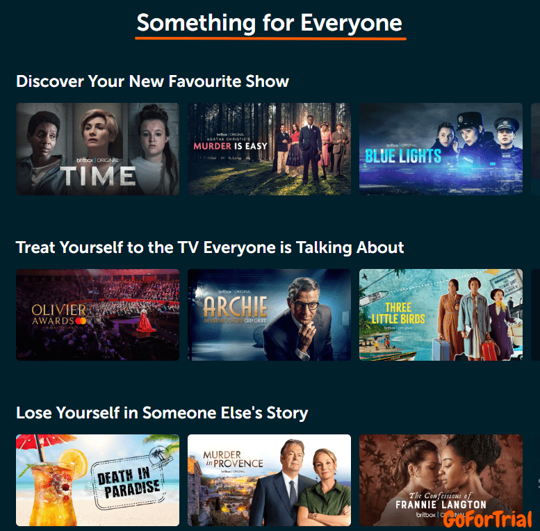 BritBox Free Trial, Start Premium Trial For 7 Days Now 3 BritBox Free Trial Content