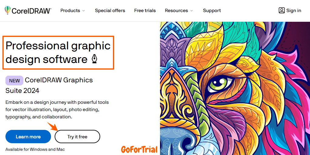 CorelDRAW Free Trial