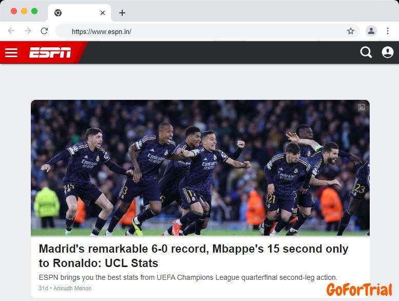 ESPN Free Trial