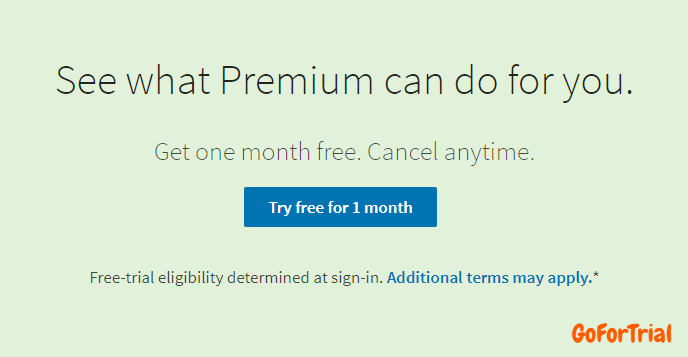 LinkedIn Premium 1 Month Trial