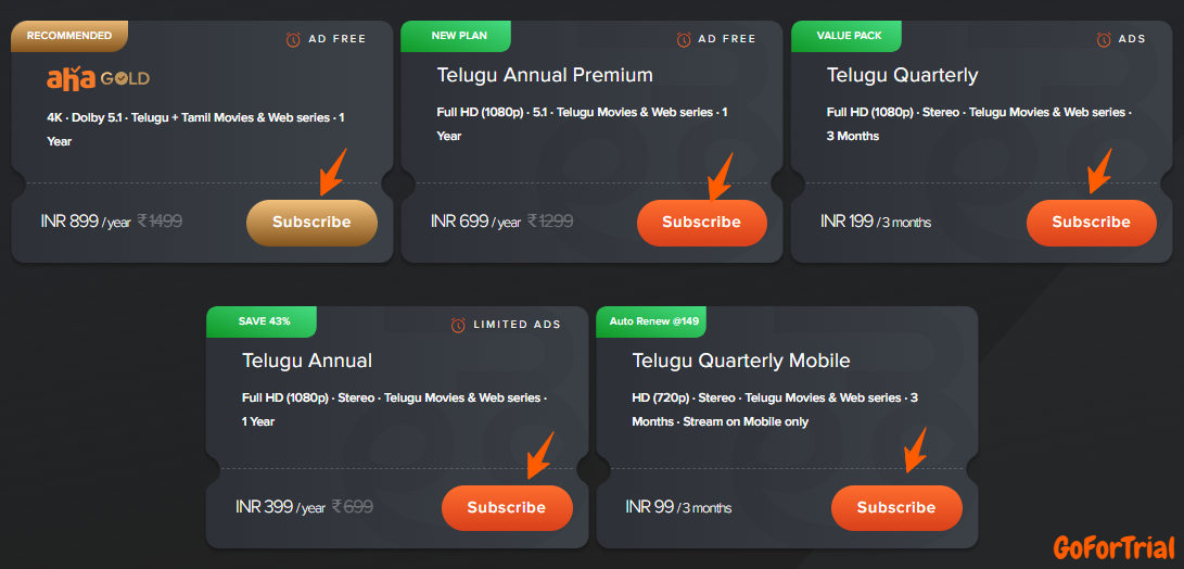 Aha Free Trial, 3 Ways to Get Free Subscription in India 2 Aha Subscription Plans