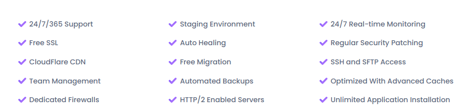 Cloudways Free Trial - Enjoy 3 Days of Free Hosting + $100 Credit 5 Cloudways-features