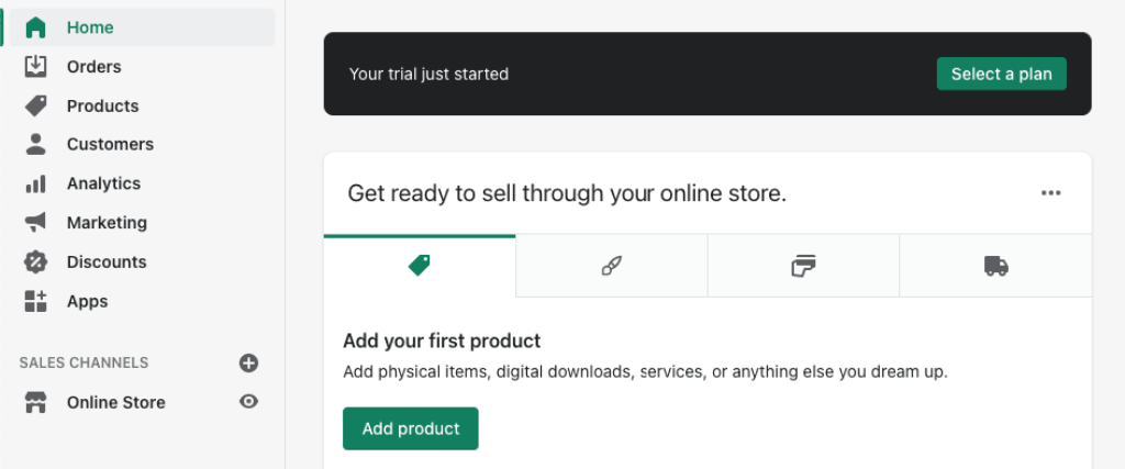 Shopify Dashboard