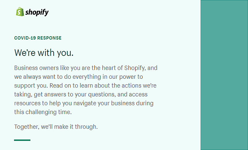 Shopify Free Trial during Covid