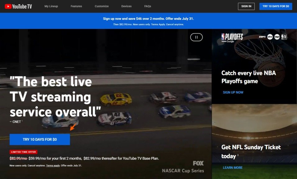 ESPN Trial with YouTube TV
