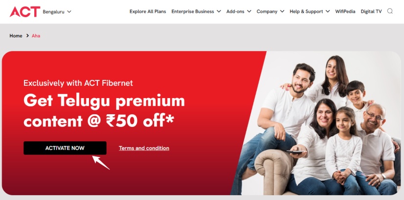 Aha Free Trial, 3 Ways to Get Free Subscription in India 5 Free aha subscription with ACT Fibernet