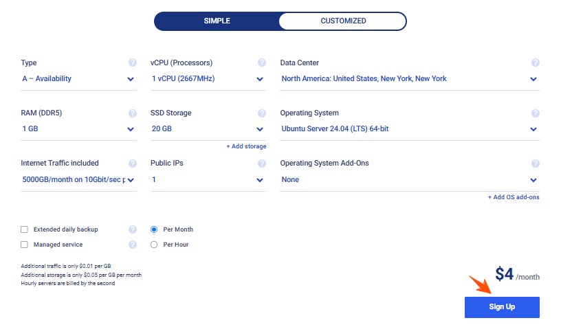 Kamatera-Pricing