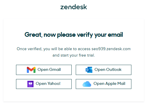 Zendesk Free Trial, Start Your Trial Account for Free 4 Zendesk-Verify-Email