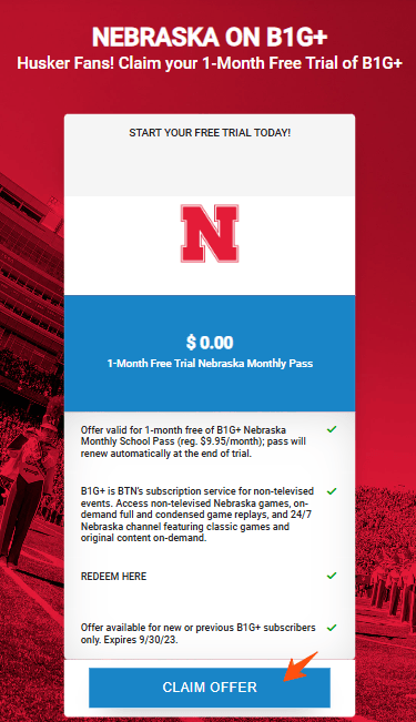 BTN Plus Free Trial Through Nebraska 