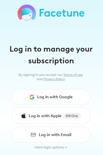 Facetune-Login-Your-Account 